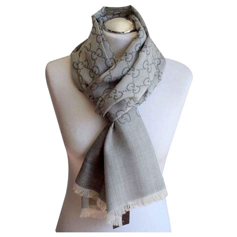 gucci head scarf womens|Gucci grey scarves women's.